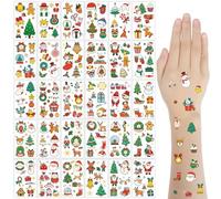 AYNKH Christmas Tattoos Kids Stocking Fillers,20 Sheets (200+ Styles) Luminous Temporary Tattoos, Stocking Filler Kids & Christmas Eve Box Fillers for Christma Party Supplies Favors