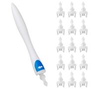 AYNKH Ear Cleaner Silicone Ear Wax Removal Tool Reusablesoft Ear Cleaner Set with 16 Replacement Heads for Adult Kids