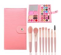 AYNKH Makeup Sets for Girls,33 Colors Children's Makeup Toys, Non-Toxic Kids Cosmetics with 8 Washable Brushes, Stage Performance Halloween Birthday Party Beauty Set Gift