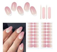 AYNKH Nail Polish Strip Set,32 Patch UV Gel Nail Film, Self-Adhesive,Gel Nails Stickers,Nails Glaze Films,New Year's Eve,Party,Wedding,Dating,Conveniently Creating Fashionable
