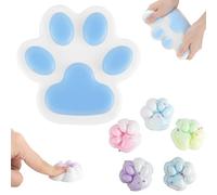 AYNKH Oversized Cat Paw Squeeze Toy,Mini Cat Paw Toys, New Cat Squeeze Toys,Fufu Squishy Toy,Taba Squishy,Stress Reducing,Christmas,Children's Day,Birthday Gifts,Teenager, Adult,Oversized Gift(Blue)