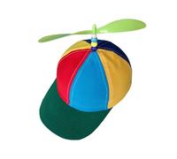 AYNKH Propeller Hat, Colorful Propeller Hat Helicopter Hat Detachable Rainbow Baseball Cap Outdoor Hat for Camping Activities Suitable for Daily Party Masquerade Party