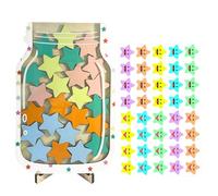 AYNKH Reward Jar with Star Tokens, Kids Reward Charts for Motivate Good Behaviour, Daily Chores Reward Chart for Children, Sticker Tokens for Daily Routine, Reward Jar for Classroom