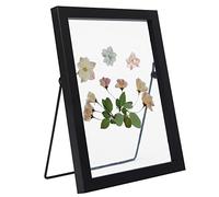 Aynoo Wood Floating Picture Frame 7x9, Table-top 8x10 7x9 6x8 Floating Frame Black Metal Modern Style Frame (PHSD),1Pack