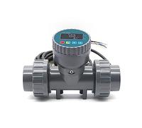 AYNRJKKX DN25-80 High Precision Smart Digital Display Flowmeter RS485 LCD Electronic Flowmeter PVC Flow Sensor for Farm/Garden Irrigation 1Pcs(Without Display,2)