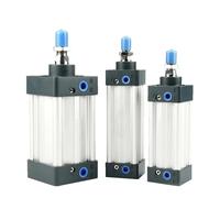 AYNRJKKX SU32mm Bore Inner Rod Double Action Air Cylinder Pistons Stroke 25-1000mm SU Pneumatic Cylinders 1Pcs(Stroke 450mm)