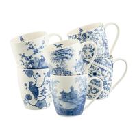 Aynsley China Aynsley Archive Blue Mugs Set of 6