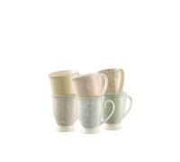 Aynsley China 'Laurette' 6 Mugs in Hat Box Aynsley China Multicolor