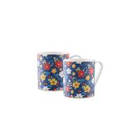 Aynsley China 'Midnight Garden' Mugs Pair Aynsley China Multicolor
