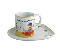 Aynsley Humpty Dumpty Milk Cup and Biscuit Tray, Multi-Colour