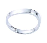 Ayoiow 14K Gold Ring Engagement, 14 Karat White Gold Wedding Bands for Men Size Q 1/2