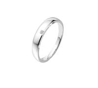 Ayoiow 30Th Anniversary Rings with 0.006ct Diamond, 14K White Gold Diamond Ring for Boyfriend Size Y 1/2