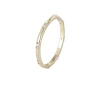Ayoiow 40th Anniversary Ring for Womens, Moissanite Round 9K Solid Yellow Gold Promise Rings for Her, 9K Yellow Gold | Size P 1/2