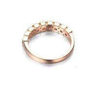 Ayoiow 40Th Anniversary Rings for Women with 0.9ct Diamond, 14K Ring Rose Gold for Her Size L 1/2
