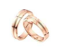 Ayoiow Best Engagement Rings for Men 14K Rose Gold, Wedding Band for Men Eternity Ring Size X 1/2