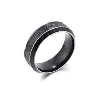 Ayoiow Black Rings for Men Stainless, Stainless Engagement Rings for Both Viking Celtic Knot Tree Of Life Vintage Black Size N 1/2