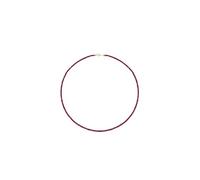 Ayoiow Bracelet Young Women 9K Yellow Gold 2.5-3.5mm Ruby, Women's Bracelets 19CM