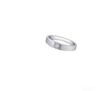 Ayoiow Forever Love Rings for Men with 0.25ct Diamond, 18K Gold Ring for Men Size M 1/2