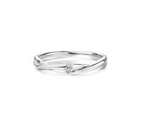 Ayoiow Forever Rings for Women with 0.05ct Diamond, 18K Rings Gold for Women Size M 1/2