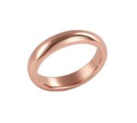 Ayoiow Friendship Rings for Women, No Gemstone Plain Simple 9K Gold Wedding Bands for Couples, 9K Rose Gold | Size 4.5 I 1/2