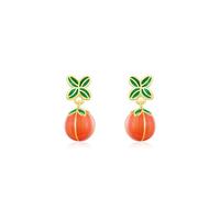 Ayoiow Gold Earrings Studs for Women 925 Sterling Silver, Gold Fruit Stackable Earrings for Girlfriend Wife Her, Suitable for Birthday