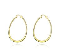 Ayoiow Gold Jewelry for Women Vacation 9K Yellow Gold for Women, "U" Shape No Gemstone Hoop Earrings for Her