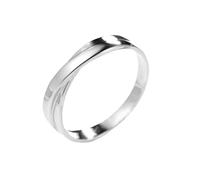 Ayoiow Unique Anniversary Rings for Men 18K White Gold, 45Th Anniversary Rings for Him Size U 1/2