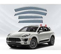 ayookoo 4pcs Wind Deflectors for PORSCHE MACAN 2014-2022,Rain Smoke Guards Weather Shied Covers Protector Reduce Wind Turbulence Ventilated in Rain Car Accessories