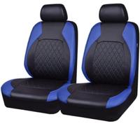 ayookoo Set Custom Leather Car Seat Covers Full Set for Ford Fiesta (2009),Leather Auto Seat Protectors, Leather Car Seat Covers Waterproof Soft Car Seat,