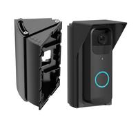 Ayotu Adjustable 30 to 60 Degree Angle Mount for Video Doorbell / 2/3 / 4 with Waterproof Cap, Mounting Bracket Wedge Corner with Anti-Slip Screw (NOT Include Doorbell), 1 Pack Black