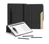 Ayotu Book Folio Case for Remarkable 2 Paper Tablet 10.3" 2020 Released, Premuin Fabric Smart Cover with 360 Degree Rotatable Stand and Stylus Pocket, Only for Remarkable 2, Black & Light Cork