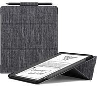 Ayotu Trifold Stand Case for Kindle Scribe (2022 Released) - Premium Durable Fabric Cover with Pen Holder, Auto Sleep/Wake, Only for 10.2 inch Kindle Scribe, Grey