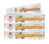 Ayouthveda Total Care 360 Toothpaste - Turmeric & Eucalyptus, Fluoride, Vegan, Pack of 3 (3 x 100 g)