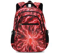 AYoXin Kids School Backpacks for Boys Bookbag for Elementary Kindergarten Preschool Mochila Para Niños 4-6 6-8 8-10 4 5 6 7 8 9 10 11 12 - Red_lightning