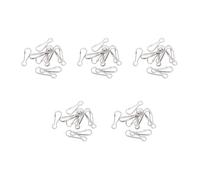 AYPOHU 10Pcs Parrot Toy Accessories Parts Stainless Steel Hooks For Hanging Bird Snuggle Swing Perch Chewing Blocks Bird Swings