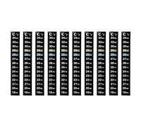 AYPOHU 10PCS Stick On Strips Vertical Stickers Digital Temperature Display For Fermenting Wine Beer 64 93 ℉ Humidity GaugeHygrometerHumidity And Temperature HygrometerMini HygrometerIndoor
