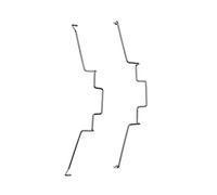 AYPOHU 2 PCS Dissipate Heat Clip Clamp Computer CPU Cooling Fan Clips Stainless Steel Wire Fastener Buckle Bracket