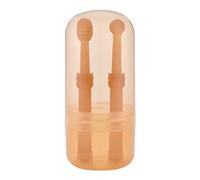 AYPOHU 2 Pcs Safe Pet Toothbrush Set Long Handled 360-Degree Cylinder Head Toothbrush Dog Cats Teeth Care Cleaning
