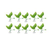 AYPOHU Betta Fish Hammock Plant Suction Cup Leaf Bed Realistic Leaf Pad Hammock Bed For FishTanks Aquariums Habitat Decor 10PCS Aquariums Decoration For Betta Fish