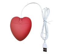 AYPOHU Love Heart Shaped USB Mouse Funny Lovely Corded Student Mouse Creative Gifts