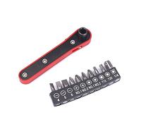 AYPOHU Small Ratchet Spanner with 10pcs Screwdriver Bits Wrench Screwdriver Quick Release Socket Repair Tool Set