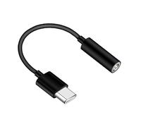 AYPOHU Type-C To 3.5mm Aux Adapter Headphone Amplifier Earphone Adapter For Phone (Black-1 PCS)