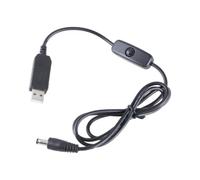AYPOHU USB 5V To DC12V Voltages Step Up Converter Cable 1M/39.4in Power Supply Adapter Cord With 5.5x2.1mm For Fan Led Light
