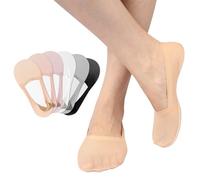AYPOW 6 Pairs No Show Nylon Socks for Women, Ladies Low Cut Liner Breathable Ice Silk Invisible Socks, Non slip Cotton Bottom Ankle Socks Boat Socks Casual Socks for Loafers Sneakers Flats Shoes