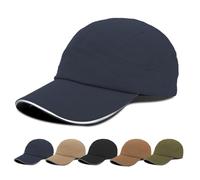 AYPOW Baseball Cap for Mens, Washed Cotton Running Cap with Reflective Brim Women, UV Protection Soft Breathable Unstructured Outdoor Sun Hat Summer Adjustable Sport Caps for Golf Tennis Walking Blue
