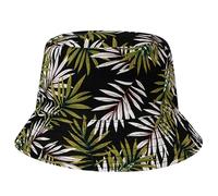 AYPOW Cotton Reversible Packable Bucket Hat Women, UPF50+ Double Sided Wear Fisherman Cap Maple Leaf Lightweight Summer Sun Hats, Fashion Teens Girls Flamingo Beach Hat for Holidays Travel Party