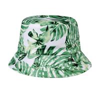 AYPOW Cotton Reversible Packable Bucket Hat Women, UPF50+ Double Sided Wear Fisherman Cap Maple Leaf Lightweight Summer Sun Hats, Fashion Teens Girls Flamingo Beach Hat for Holidays Travel Party