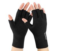 AYPOW Fingerless Gloves for Women, Winter Ultra Thermal Darlon Windproof Gloves with Fleece Lining, Half Finger Gloves Daily Driving Working Typing Writing Running Gloves Mittens, Ideal Gifts