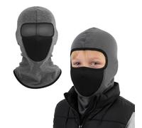 AYPOW kids Balaclava Winter Thermal Ski Mask Unisex, Breathable Windproof Face Cover With Neck Warmer, Warm Fleece Cycling Balaclava Hood Hat Cap Under Helmet for Boys Girls Child Outdoor Sports