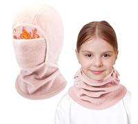 AYPOW Kids Thermal Balaclava, Winter Multifunction Windproof Warm Ski Mask Cycling Balaclava Full Face Cover Under Helmet Hat with Neck Warmer, for 4-13Years Boys Girls Children Winter Outdoor Sports